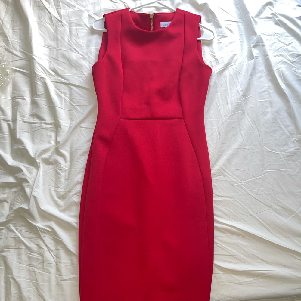 Red Calvin Klein Dress